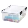 IRIS WEATHERPRO 30 qt Clear Storage Box 7.75 in. H X 15.75 in. W X 19.7 in.  D Stackable - Ace Hardware