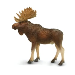 Safari Ltd. Wild Safari Bull Moose Toy Brown