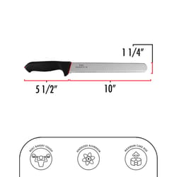 Fat Daddio's ProSeries Black/Silver Plastic/Stainless Steel Bread and Cake Knife