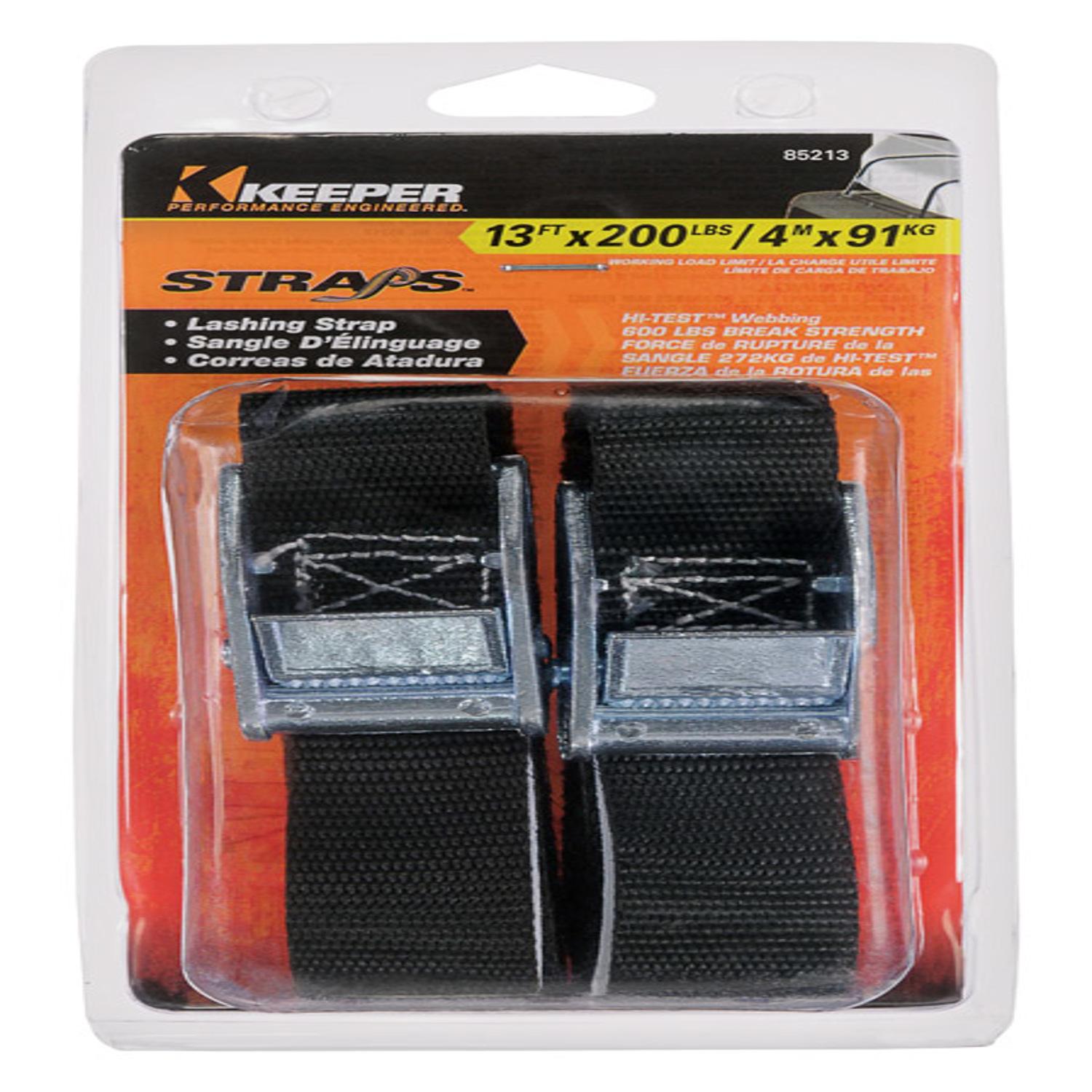 Keeper 1 in. W X 10 ft. L Gray Lashing Strap 200 lb 1 pk - Ace Hardware