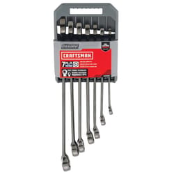Craftsman OVERDRIVE 6 Point Metric Wrench Set 7 pc