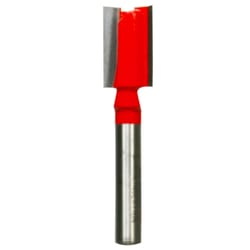 Freud 15/32 in. D X 1/2 in. X 2 in. L Carbide Double Flute Straight Router Bit