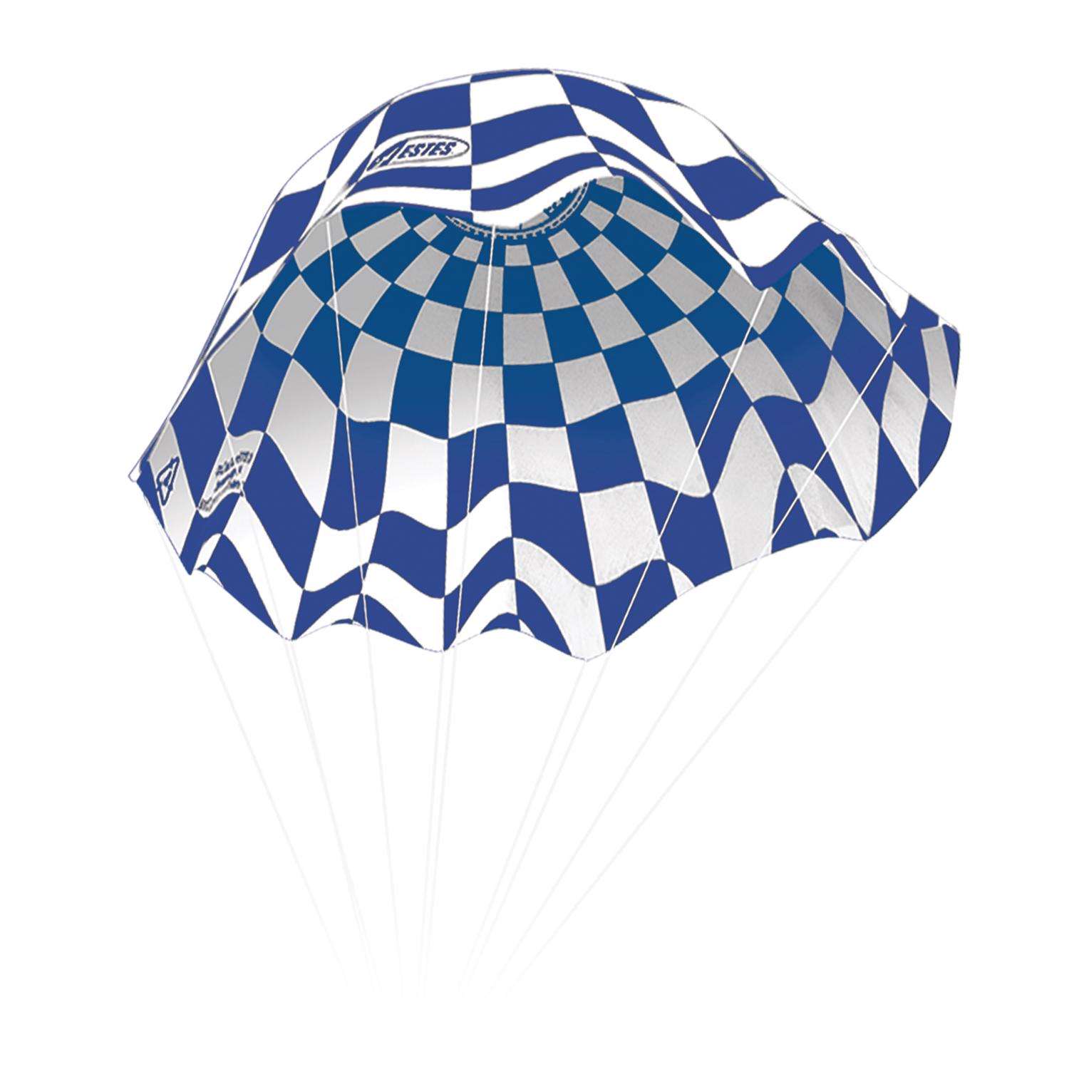 Estes Industries Model Rocket Parachute Blue/White Ace Hardware
