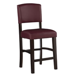 Linon Home Decor Red Polyurethane Austen Barstool 39.25 in.