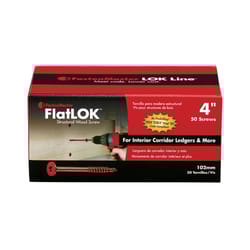 FastenMaster FlatLok No. 14 each X 4 in. L Torx Ttap Epoxy Coarse Wood Screws 50 pk