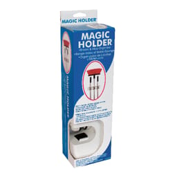 Evri Magic Holder 3-9/32 in. H X 2-13/16 in. W X 12-9/16 in. L Plastic Broom/Mop Holder