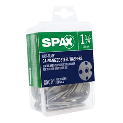 SPAX Grip-Plate Galvanized Steel 1-1/4 in. Flat Washer 80 pk