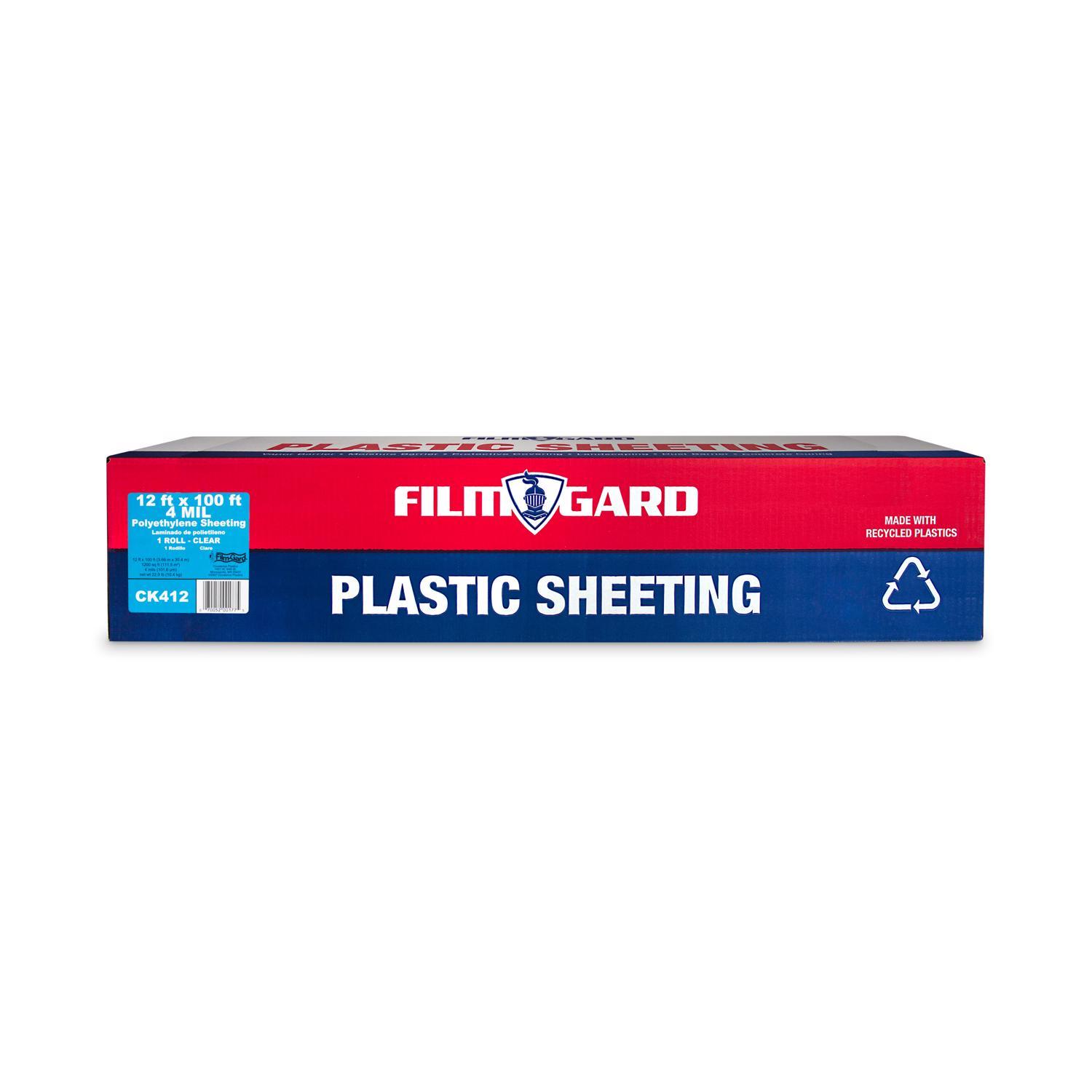 Film-Gard Plastic Sheeting 4 mil X 12 ft. W X 100 ft. L Polyethylene Clear 1 pk Uae Electronic uaeelectronic.com