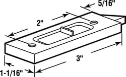 Prime-Line White Vinyl Window Tilt Latch 1.06 in. W X 3 in. L For Single or Double Aluminum Windows