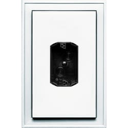 Builders Edge 12 in. H X 8.25 in. W X 2 in. L Prefinished White Vinyl Mounting Block