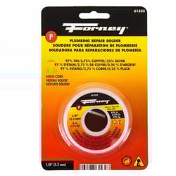 Forney 4 oz Lead-Free Plumbing Solder 0.13 in. D Tin/Copper/Silver 97/2.75/0.25 1 pc