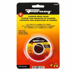 Forney 4 oz Lead-Free Plumbing Solder 0.13 in. D Tin/Copper/Silver 97/2.75/0.25 1 pc