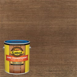 Cabot Semi-Transparent Low VOC Semi-Transparent Cordovan Leather Oil-Based Stain and Sealer 1 gal