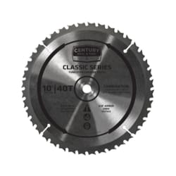 Century Drill & Tool 10 in. D X 5/8 in. Classic Carbide Tipped Combination Saw Blade 40 teeth 1 pk