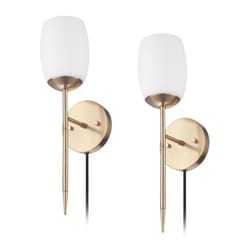 Globe Electric 1-Light Matte Gold Wall Sconce