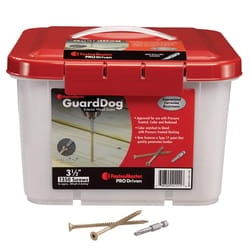 FastenMaster GuardDog No. 10 X 3-1/2 in. L Gold Phillips/Square Bugle Head Deck Screws 1350 pk