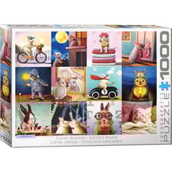 Eurographics Funny Bunnies Jigsaw Puzzles Multicolored 1000 pc