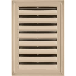 Builders Edge 12 in. W X 18 in. L Tan Copolymer Gable Vent