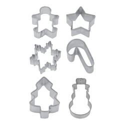 R&M International Corp Cookie Cutter Set Silver 6 pc