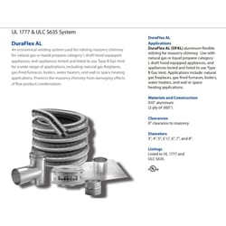DuraVent DuraFlex 3 in. D Aluminum Adapter/Flex Connector