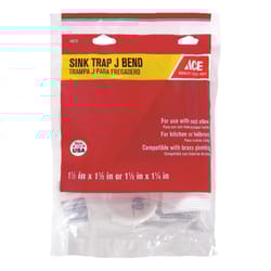Ace 1-1/2 in. D Plastic Sink Trap J-Bend