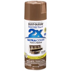 Rust-Oleum Painter's Touch 2X Ultra Cover Gloss Chestnut Paint+Primer Spray Paint 12 oz