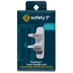 Safety 1st OutSmart White Plastic Lever Handle Lock 1 pk