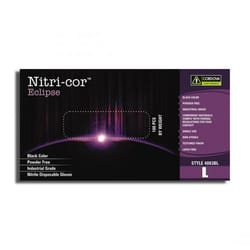 Cordova Nitri-Cor Eclipse L Black Disposable Gloves