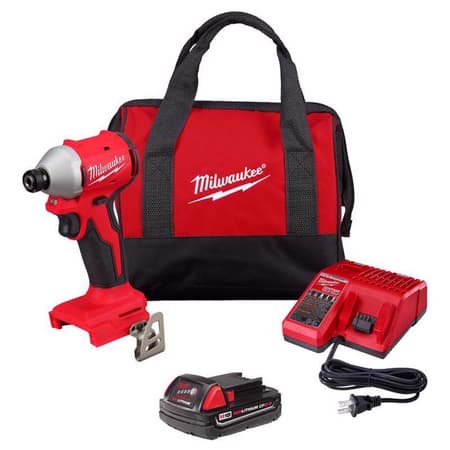 Milwaukee 18V M18 Compact Next Gen 1/4 in. Cordless Brushless Impact Driver  Kit (Battery & Charger) - Ace Hardware