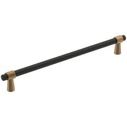 Amerock Mergence Contemporary Rectangle Cabinet Pull 8-13/16 in. Matte Black 1 pk