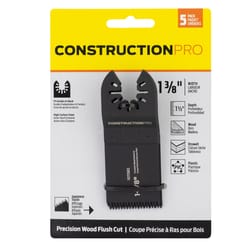 Construction Pro 1-3/8 in. W Oscillating Accessory 5 pc