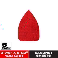 Diablo SandNet 5-1/2 in. L X 3-7/8 in. W Ceramic Blend 120 Grit Medium Sanding Pad