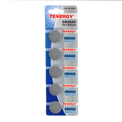 Tenergy Lithium 2025 3 V Button Cell Battery 5 pk