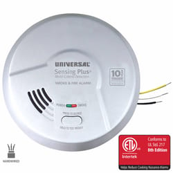 USI Sensing Plus Hard-Wired w/Battery Back-up Ionization/Photoelectric Smoke/Fire Detector 1 pk