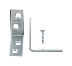 Ace 1-1/2 in. H X 5/8 in. W X 1-1/2 in. D Zinc Inside L Corner Brace