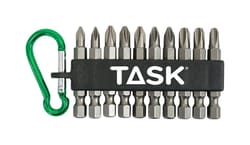 Task Tools Phillips 2 in. L Carabiner Bit Clip Steel 10 pc