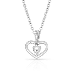 Montana Silversmiths Women's Straight Heart Arrow Heart Silver Jewelry Sets Brass Water Resistant