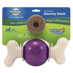 PetSafe Busy Buddy Multicolored Nylon/Rubber Bouncy Bone Chew Dog Toy Large 1 pc