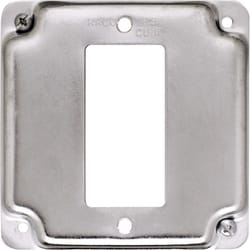 Raco Square Steel 1 gang 4.125 in. H X 4.125 in. W Exposed Work Cover