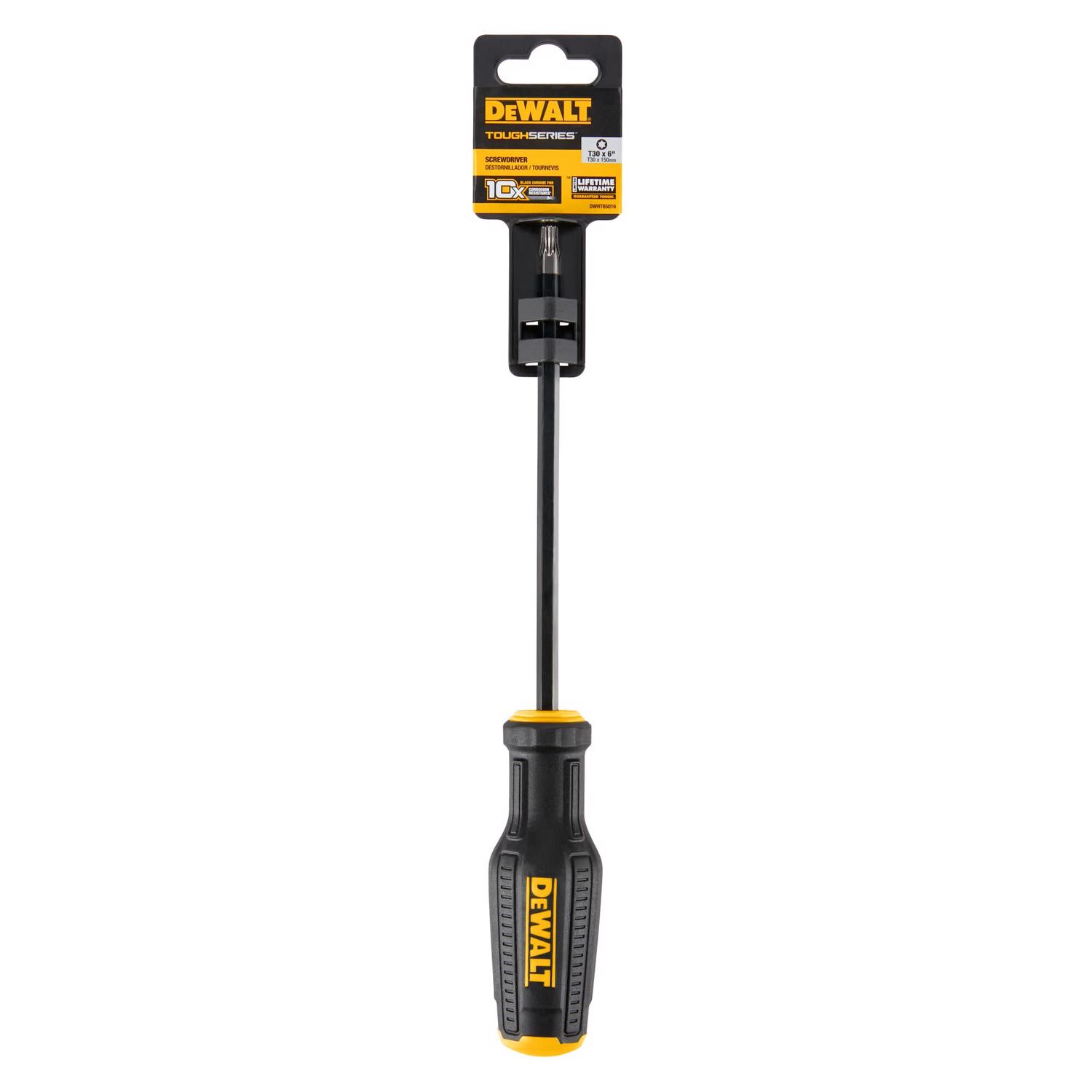 DeWalt Toughseries T30 Size X 6 in. L Screwdriver 1 pk