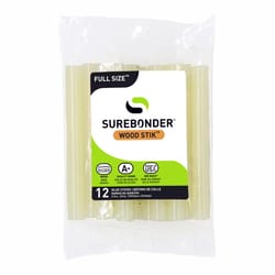 Surebonder Wood Stik 0.44 in. D X 4 in. L Glue Sticks White 12 pk