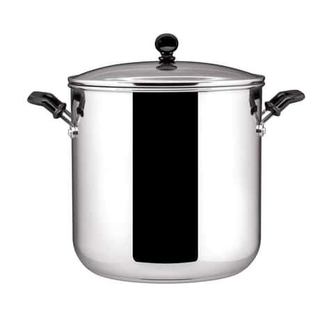 Farberware Classic Stainless Steel 6-Quart Stockpot with Lid, Stainless  Steel Pot with Lid, Silver