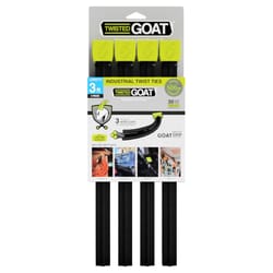 Twisted Goat 36 in. L Black Twist Ties 4 pk