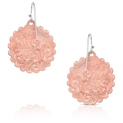 Montana Silversmiths Women's Emma's Sunlight Rose Gold Earrings One Size Fits Most