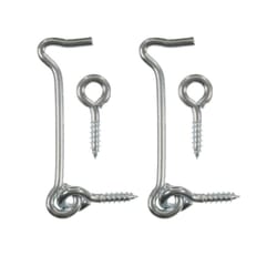 Ace 3 in. L Silver Stainless Steel Hook and Eye Closure 2 pk