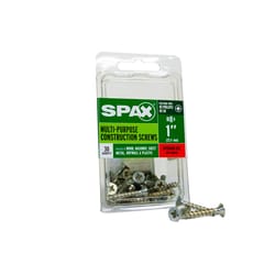 SPAX Multi-Material No. 8 Label X 1 in. L Unidrive Flat Head Serrated Construction Screws