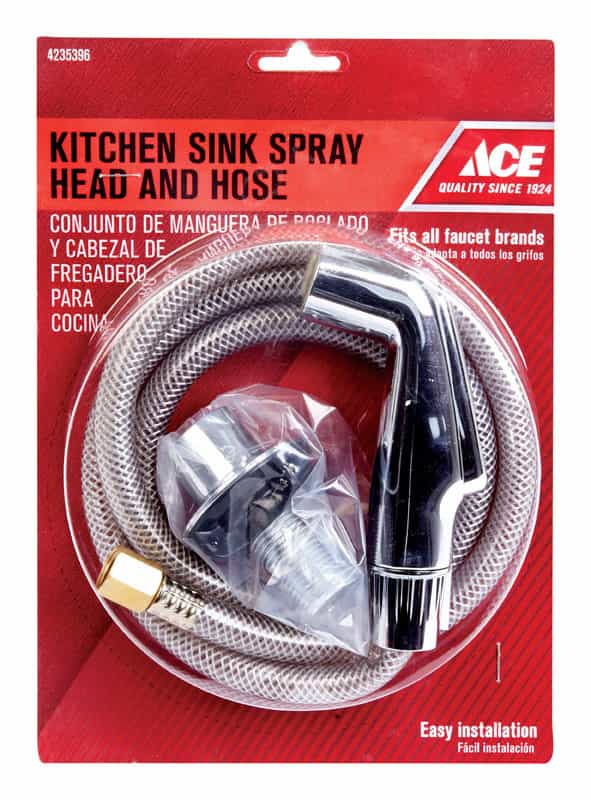 Ace Chrome Metal Kitchen Faucet Side Spray And Hose Assembly Ace