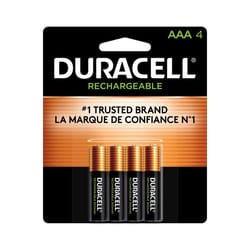 Duracell NiMH AAA 1.2 V 850 mAh Rechargeable Battery DCNLAAA4BCD 4 pk