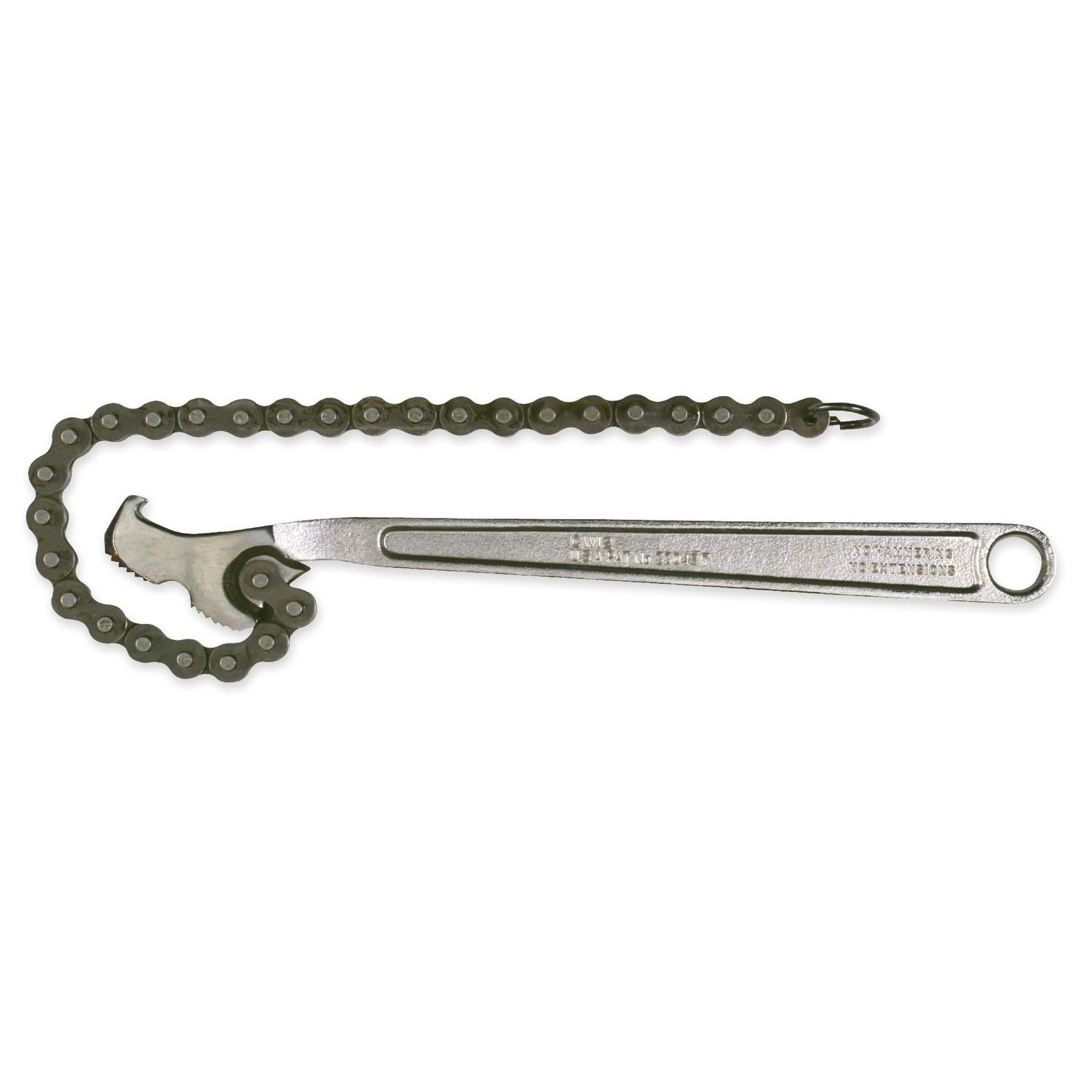 Crescent Chain Wrench 15 in. L 1 pc Sansujyuku sansujyuku.com