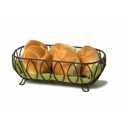 Spectrum Leaf 6.75 in. L X 12.3 in. W X 4 in. H Bronze Bread Basket